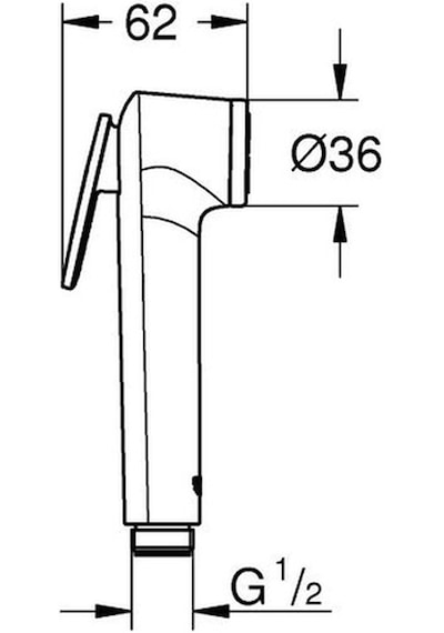 Grohe Tempesta-F Taharet Spreyi El Duşu 1 Akışlı- 27512001 Diğer