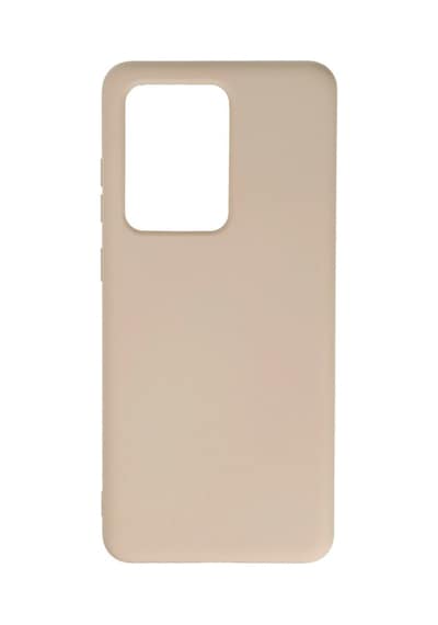 Samsung Galaxy Uyumlu S20 Ultra Kılıf Nano İçi Kadife Silikon - Pudra İtdark34808