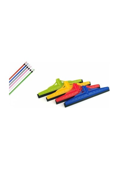 Titiz Plastik Yersil Çekpas 40 CM + Çizgili Sap Çok Renkli