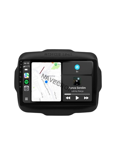 Jeep Renegade 9" Uyumlu Androıd Multimedya Gerçek 2/32 Kablosuz Carplay Geri Görüş Kameralı 9"