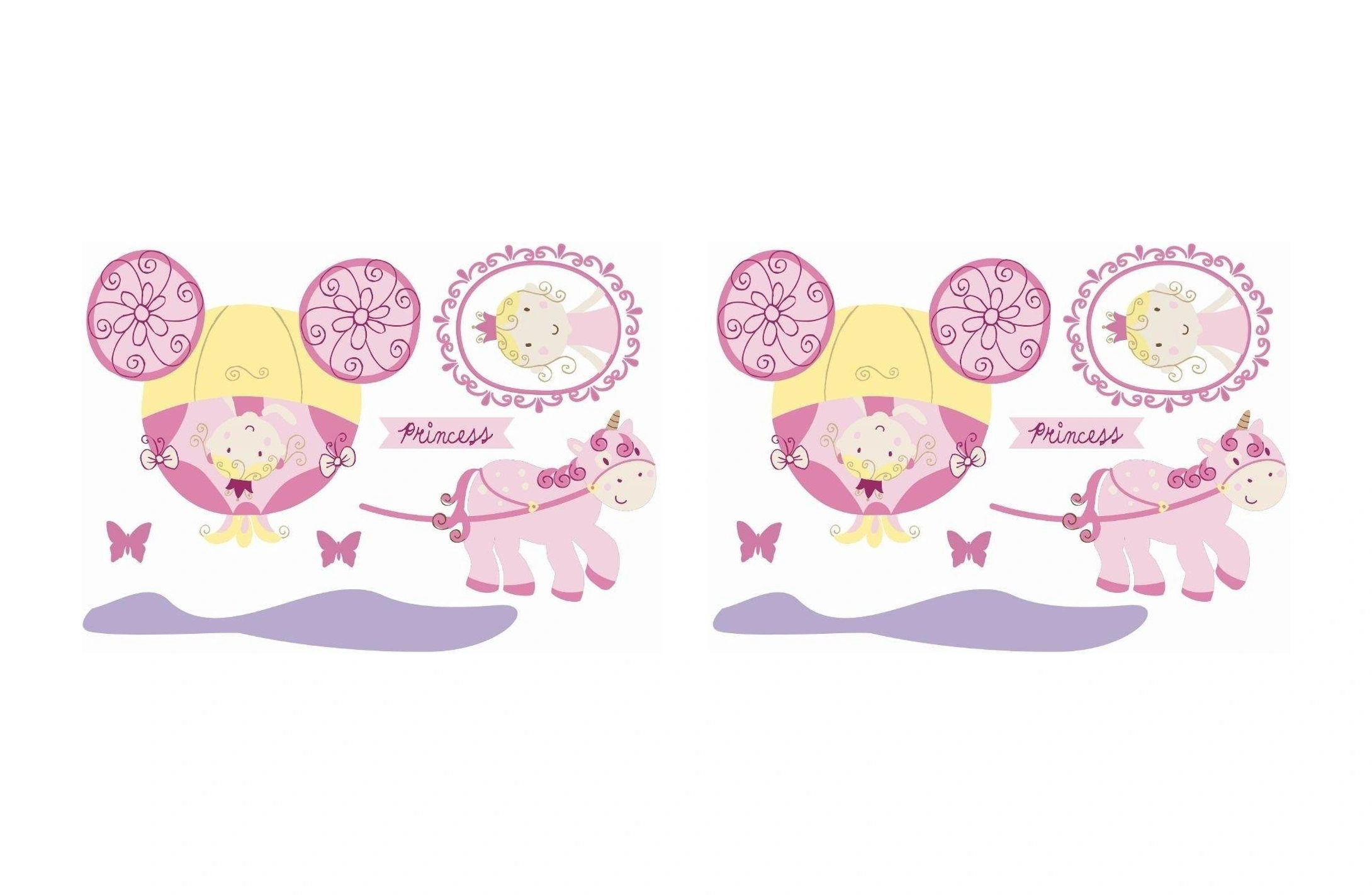 2 Adet Defter Sticker,laptop Sticker Prenses Desenli Pvc 70x50x0,5cm