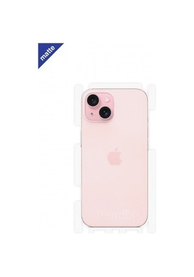 Apple iPhone 15 Uyumlu Mat Arka Ve Yan Koruyucu Poliüretan Film