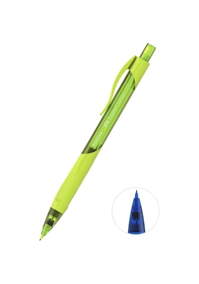 Autoclick Uçlu Kalem 0.5 Mm 1 Adet Faber 05 Mm Auto Click Mekanik Uçlu Kalem Canlı Renkler Versati K Yeşil