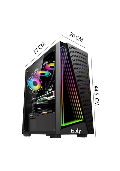 Izoly ST999366 i5-4570 16 GB 256 GB SSD RX580 8 GB 24" Free Dos Masaüstü Oyuncu Bilgisayarı