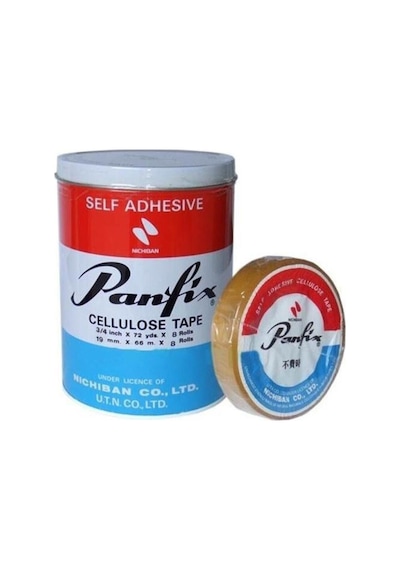 Panfix Selofon Bant 12MM x 66M Teneke Kutu 12 Adet