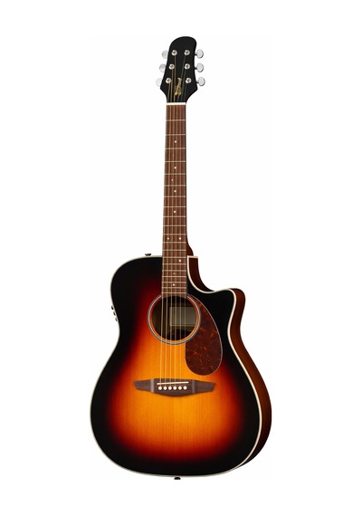 Fender California Debut Redondo Ce Dreadnought Ceviz Klavye 2 Ton Sunburst Elektro Akustik Gitar