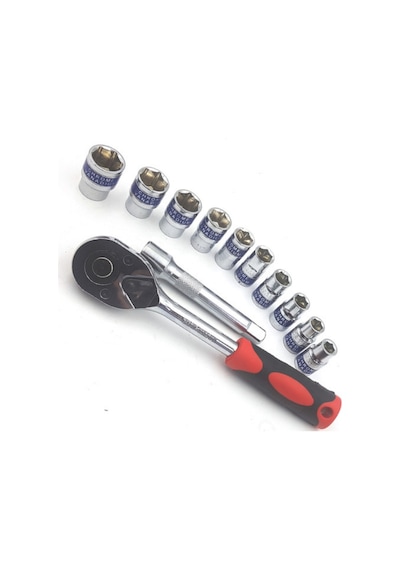 Nalburkent Dekecr-v Lokma Takımı 1/2" Cırcırlı 12 Parça Crv G-10052