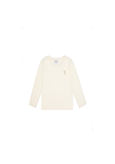 U.s. Polo Assn. Kız Çocuk Tişört Basic 50317923-vr256 İnci