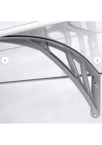 Kapı Üstü Pratik Sundurma 120 X 60 Cm Gri Gri