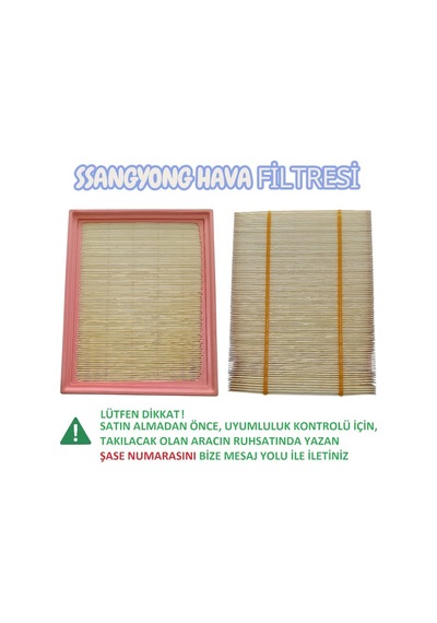 Ssangyong Actyon Hava Filtresi 2006 İle 2013 Arası Kraftvoll Marka