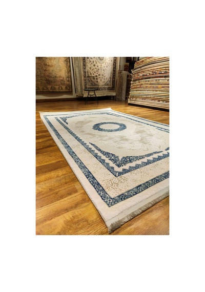 Toledo 2123 Krem-mavi Halı Çok Renkli