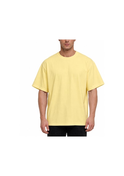Ranud Erkek Oversize Fit Tişört,%100 Pamuk, Yumuşak Fırçalı Kumaş, Oeko-tex Sertifikalı Sarı Ranud Erkek Oversize Fit Tişört,%100 Pamuk, Yumuşak Fırçalı Kumaş, Oeko-tex Sertifikalı Sarı