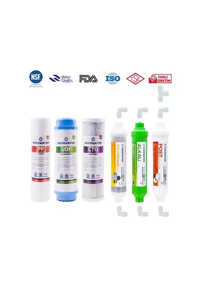 Açık Kasa Su Arıtma Cihazı Filtresi 6 Lı Filtre Seti Membransız (480266325)