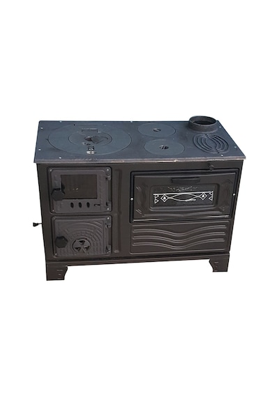 Mat Siyah Döküm Soba Mf65 Model Soba Odun Sobası Kömür Sobası Pres İş Soba- Dorello