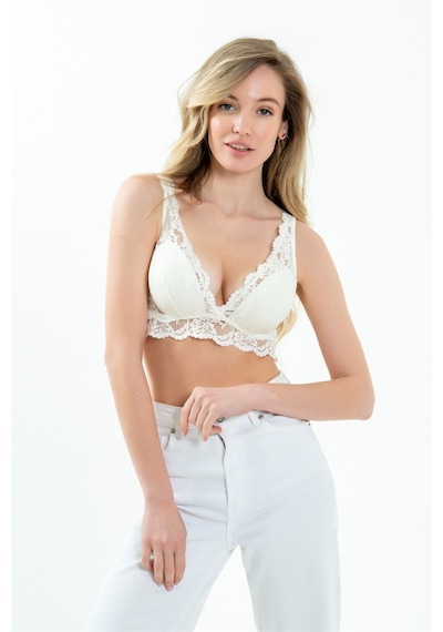 Magic Form 1470 Dantel Bralette Sütyen - Ekru Ekru