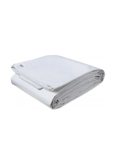 4x5 Beyaz Ebatlı Pvc Branda Gölgelik Su Geçirmez Çadır - 140 Gr/m²