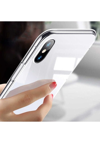 Apple Uyumlu iPhone Xs Max Kılıf Ultra İnce Silikon Kılıf 0.2 Mm 001