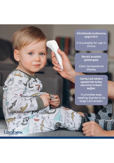 Loobex Led Temassız Ateş Ölçer Termometre