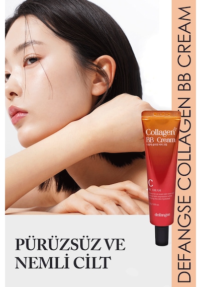 Collagen Bb Cream Mükemmel Kapatıcılık Sunan Yoğun Nem & Doğal Görünüm Etkili Bb Cream Light - Medium