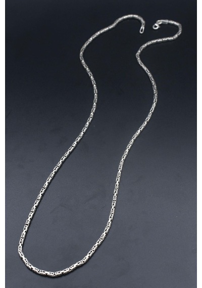 Erkek Gümüş 925 Ayar Kral Kolye Zincir Yuvarlak 2 Mm 901688