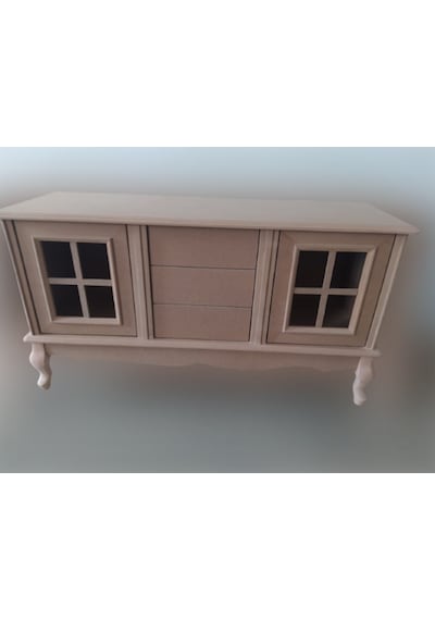 Bengimobilya Tv Sehpası Windovs Model Pencere Ahşap Kayın Avangart Aslan Ayak (483189385)