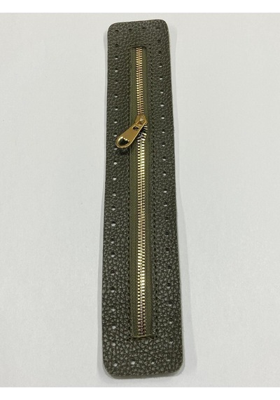 Karantuhafiye Derili Fermuar / Çanta Fermuarı / Kapak Fermuar 30 Cm Haki Haki