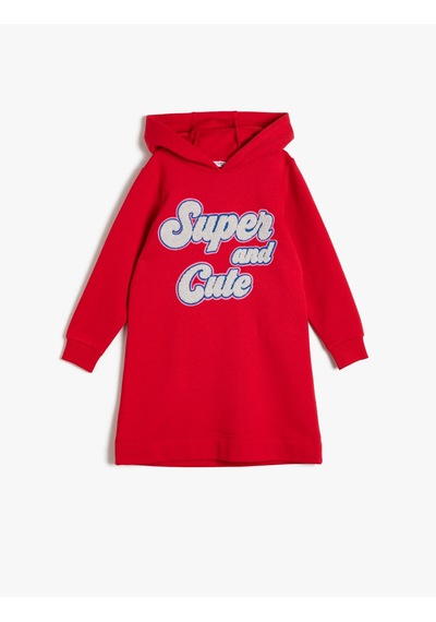 Koton Havlu İşlemeli Kapüşonlu Bol Kesim Kalın Sweatshirt Kumaşından Orta Boy Elbise Kırmızı 0ykg87030ak Koton Havlu İşlemeli Kapüşonlu Bol Kesim Kalın Sweatshirt Kumaşından Orta Boy Elbise Kırmızı 0ykg87030ak