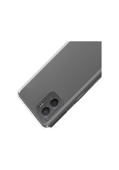 FitCase Vivo Y15s Kılıf Kamera Korumalı Silikon Şeffaf Arka Kapak