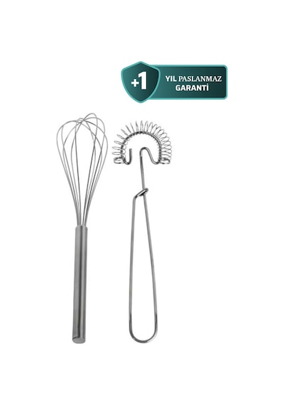 Idealisk 2 Parça Paslanmaz Çelik Çırpıcı Pratik Mutfak Gereçleri Paslanmaz Çelik Diğer