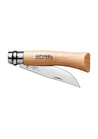 Opinel Op-000693 Inox 7 No Kayın Saplı Paslanmaz Çelik Kamp Çakı Çok Renkli