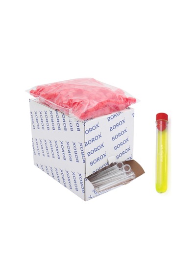 Test Tüpü P.S Kapaklı 16 x 100 MM - Plastik Deney Santrifüj Tüpü - 250 Adet/Paket