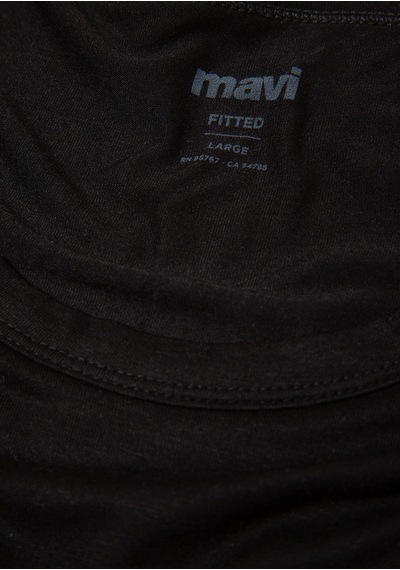 Mavi - Bambu Viskoz Karışımlı Siyah Atlet 0912318-900 Siyah