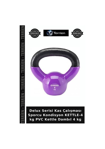 Premium Kettle-4 Kg Pvc Kettle Dambıl 4 Kg Antrenman Fitness Kol