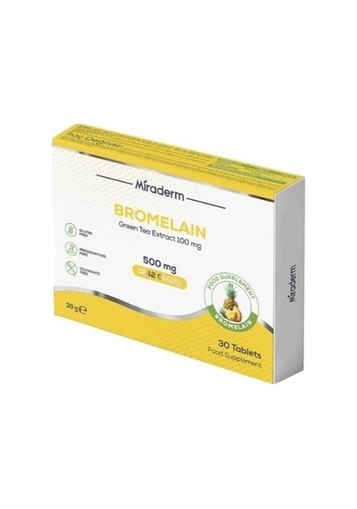 Mıraderm Bromelaın 500 Mg 30 Tab