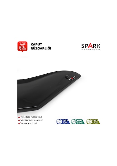 Renault Clio 4 2012-2020 Yıl Aralığı Uyumlu Kaput Rüzgarlığı 3mm