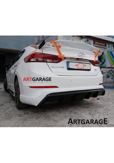 Hyundai Elantra 2016-2018 Boyasız Gtx Bagaj Spoileri-fiberglass