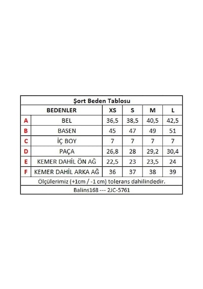 Balins Kadın Gabardin Şort 3 Renkli Mavi - Pembe