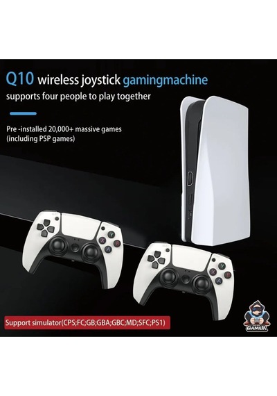 Q10 Plystation 128 Gb Gta Pes Fifa Sega Psp Retro Atari 26776 Oyunlu 3d 4k Hd 2.4g Game Box