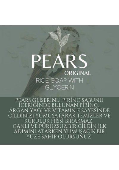 Pears Gliserinli Pirinç Sabunu 120 G
