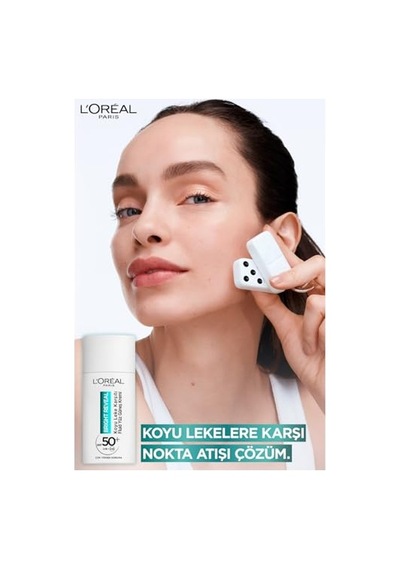 Ayrex L'oreal Parıs Bright Reveal Spf50, Koyu Leke Karşıtı Fluid Günlük Yüz Güneş Kremi 50ml