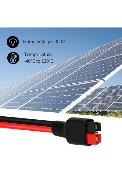 Taşınabilir Güç İstasyonu Güneş Paneli İçin 12awg 6 10 20 Ft Güneş Uzatma Kablosu 6ft