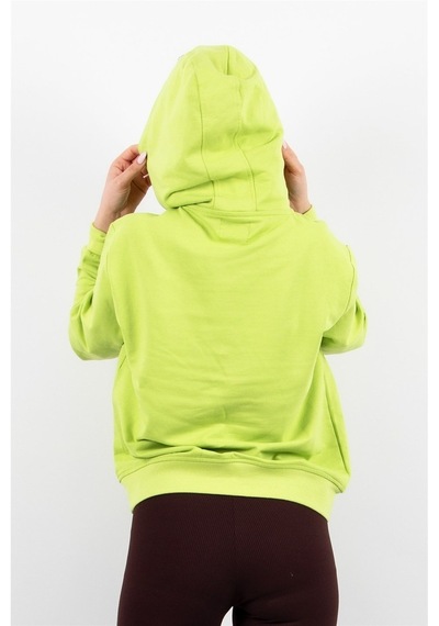 Rich Kadın 2 Iplik Kapüşonlu Sweatshirt Yeşil