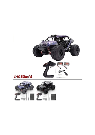 Elektrikli Rc 1:16 Ölçek Servo Motor Mega Arazi Aracı Spor Araç 45 Km Hız Rc Araç
