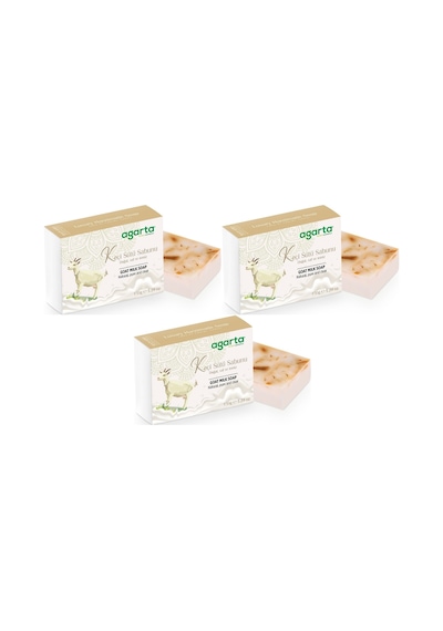 Agarta El Yapımı Doğal Sabun 150gr Keçi Sütü 3 Lü Set