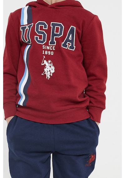 U.S. Polo Assn.  Erkek Çocuk Bordo Eşofman Takımı Bordo