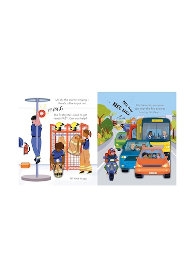 Peep Inside how a Fire Engine works- Usborne