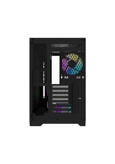 Aıgo Ft418 Ultra Siyah 7x L17 Argb Fanlı 850w 80+ Bronze Gen5 Lcd Mid Tower Kasa