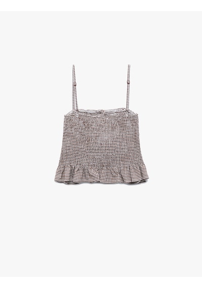 Koton Koton X Melis Ağazat - Viskon Crinkle Kumaş Düğmeli İnce Askılı Pötikareli Crop Bluz Kahverengi Ekose 5sak30100pw Kahverengi Ekoseli Koton Koton X Melis Ağazat - Viskon Crinkle Kumaş Düğmeli İnce Askılı Pötikareli Crop Bluz Kahverengi Ekose 5sak30100pw Kahverengi Ekoseli