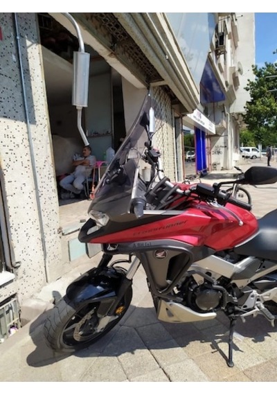 Zeus Motor 2015-2016 Honda Vfr 800 X Crossrunner Uyumlu Uzun Ön Cam Açık Füme