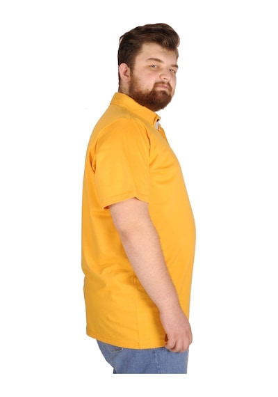 Mode Xl Büyük Beden T-Shirt Polo Cepli Lycra Pike Md 20554 Hardal 001 Mode Xl Büyük Beden T-Shirt Polo Cepli Lycra Pike Md 20554 Hardal 001